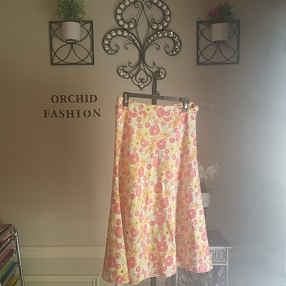 Flower maxi skirt